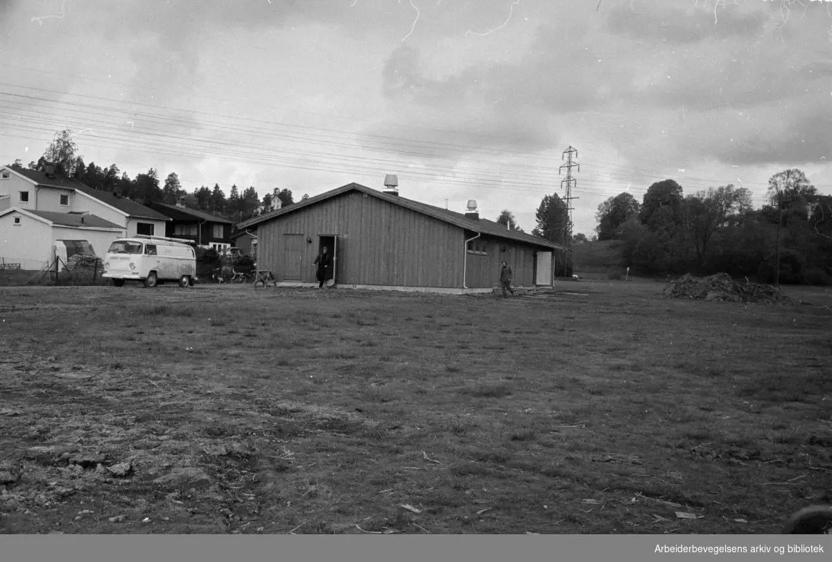 Abildsø Idrettsplass. Innvielse av ny garderobe og klubbhus. Juni 1975.