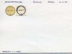 Stempelkatalog Skredestranda, Sande kommune, Møre og Romsdal