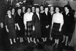 Kvinnesekretariatet på landskvinnekonferansen, april 1961. F
