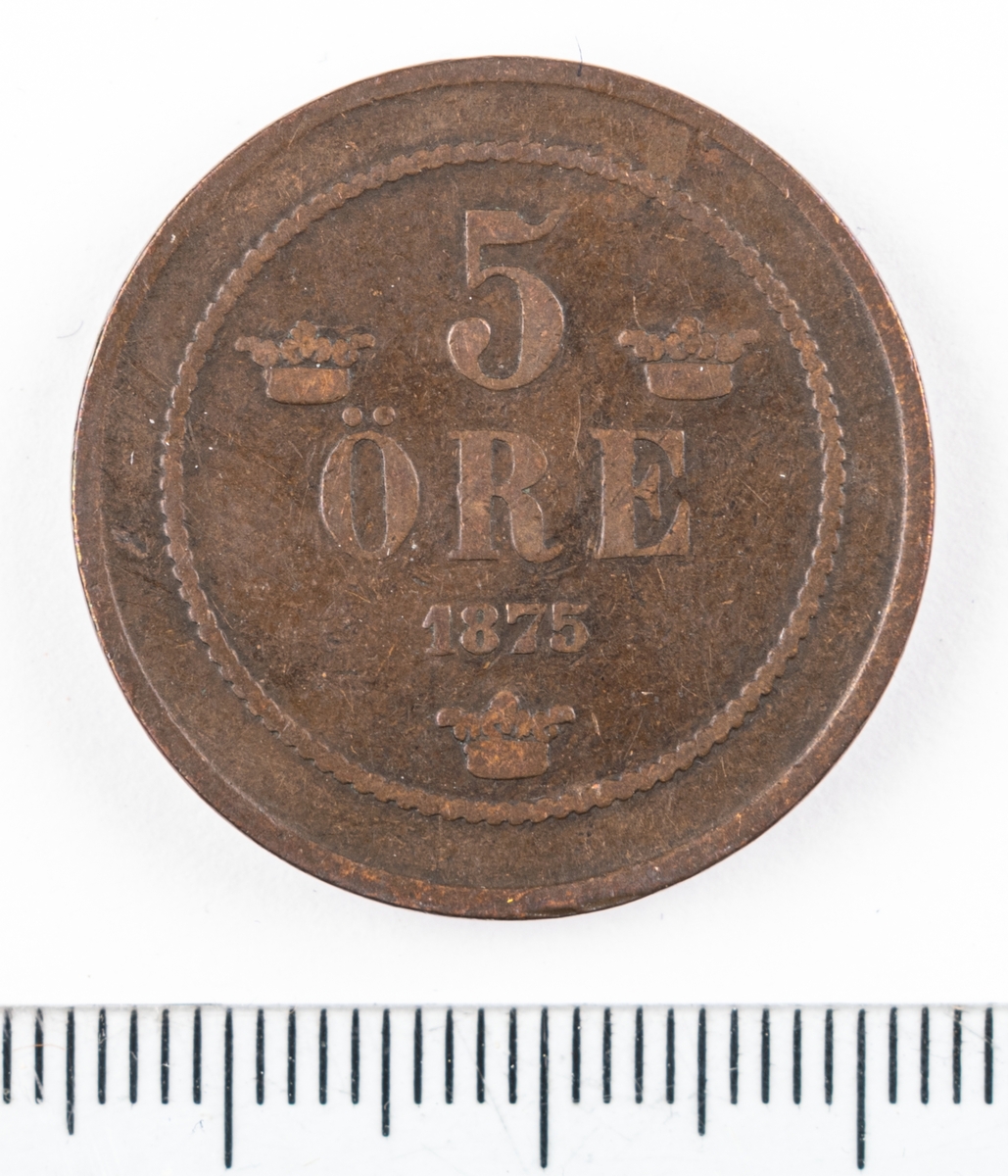 5 ÖRE / 1875,