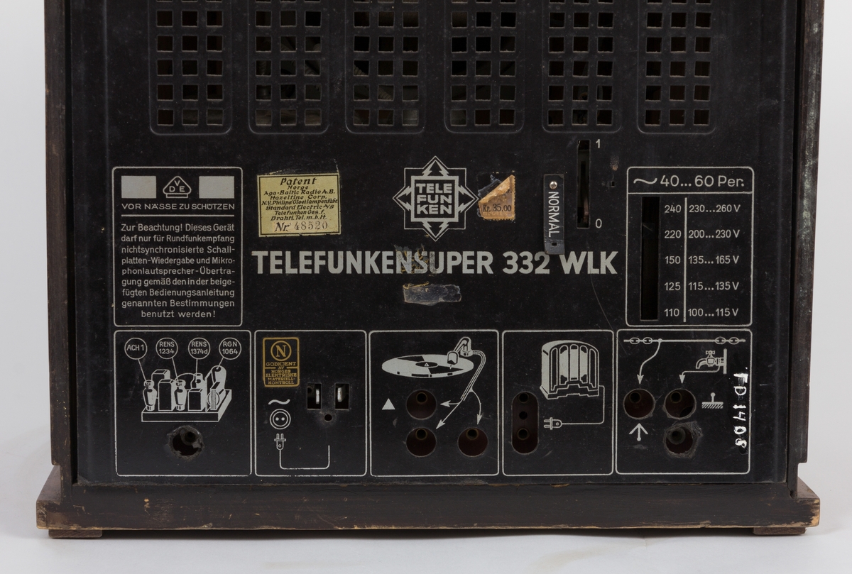 Telefunken super 332 WLK radio 