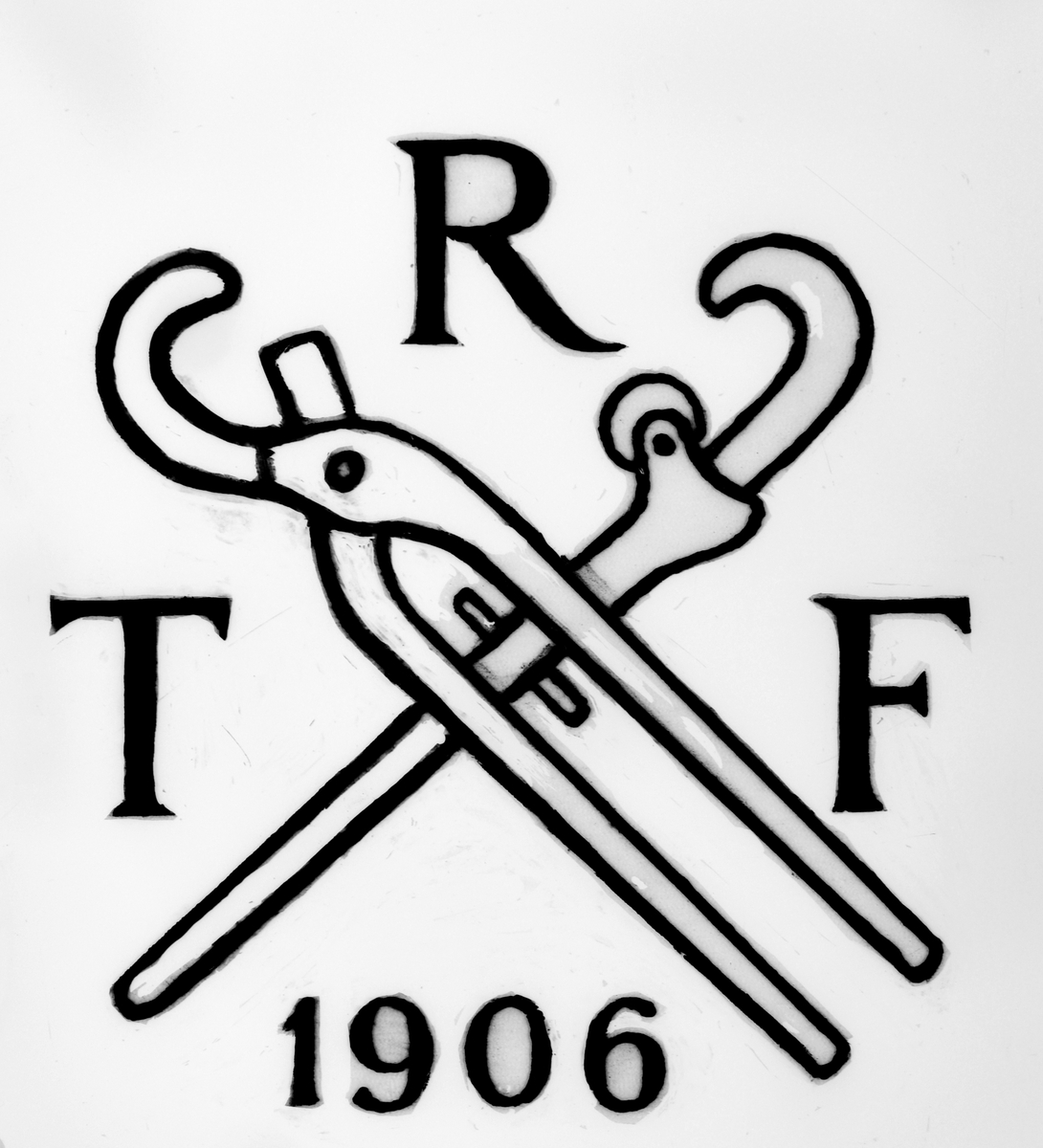 Logoen til Trondhjems Rørleggerlaug ved 50-årsjubileet