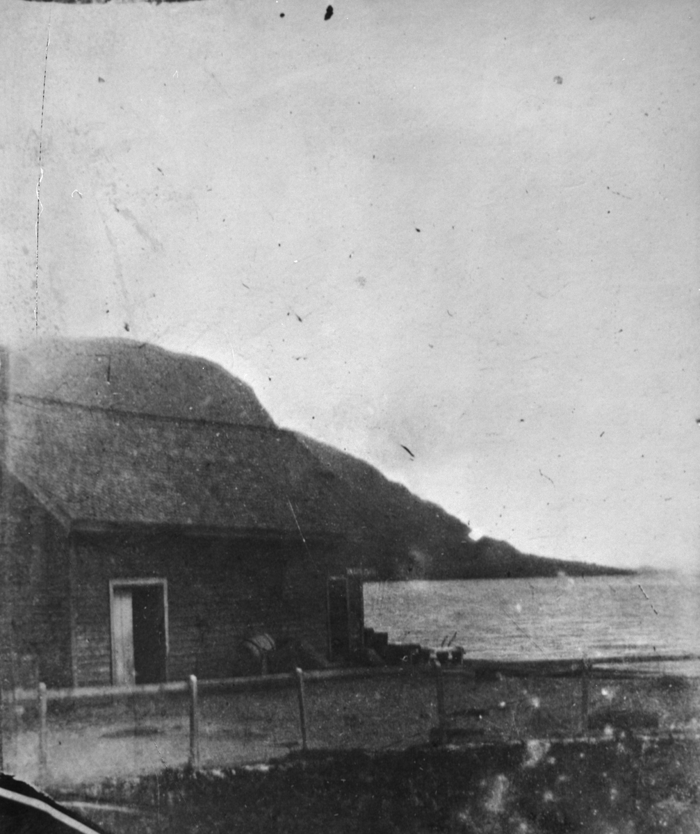 "Grevebuo" på dampskipkaien i Ølen, ca. 1920.