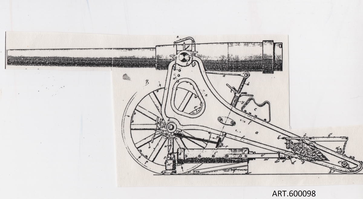 För fästningarna behövdes kanoner med allt längre räckvidd, särskilt Karlsborg. En serie på två 16 cm kanoner beställdes efter försök redan från 1886. Genom att de var något instabila och mycket tunga blev det inte fler. En rapport talar om viss ”otrygghet” vid både transport och skjutning.
 Kanonerna överfördes från Karlsborg till Bodens fästning där de bestyckade ett batteri.

Rekylen skulle fångas upp via långa lutande kilar (ca 5 meter långa) som pjäsen skulle rulla upp på genom rekylkraften och sedan kunna rulla åter till eldläget. Även här blev det osäkert och skulle kanonen välta skulle det vara farligt och mycket besvärligt att åter räta upp. (SE på bilder med kilar för 12 cm kanon m/1885.) Det löstes i stället med kraftiga kompressorer fästa i betongunderlag och i lavetten, som på kort sträcka tog hand om nästan hela rekylen och förde fram pjäsen igen. En liten kil fanns kvar.( Se bilder)

DATA	Totalvikt 5 000 kg varav eldrör 3000 kg, kaliber 155 mm (betecknad 16 cm). Räckvidd ca 9,5 km.  Granat 32,2 kg