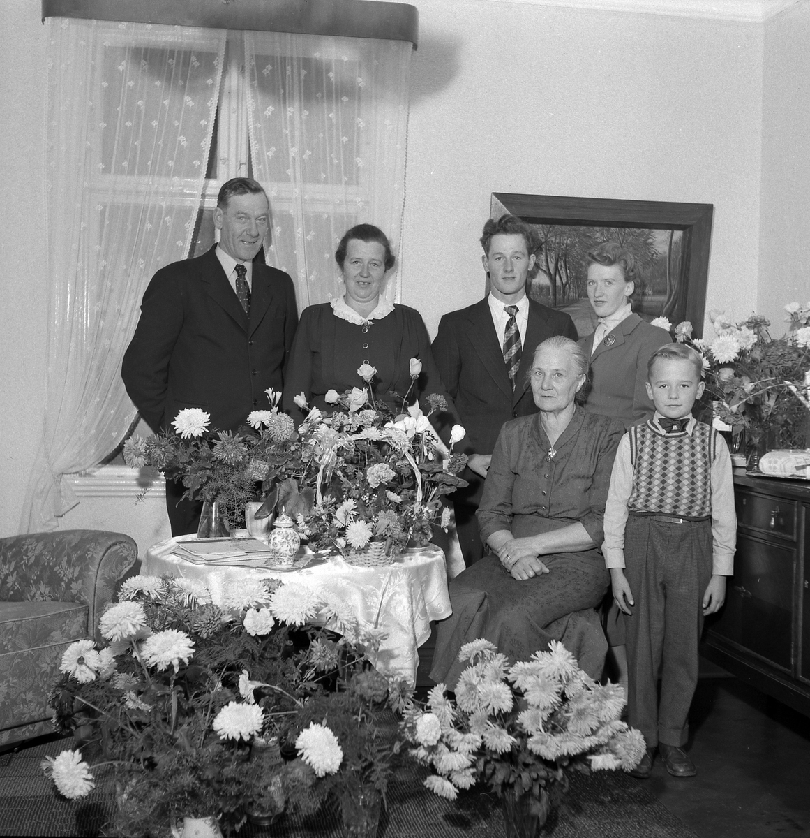 Födelsedag, okänd familj. Sept 1953