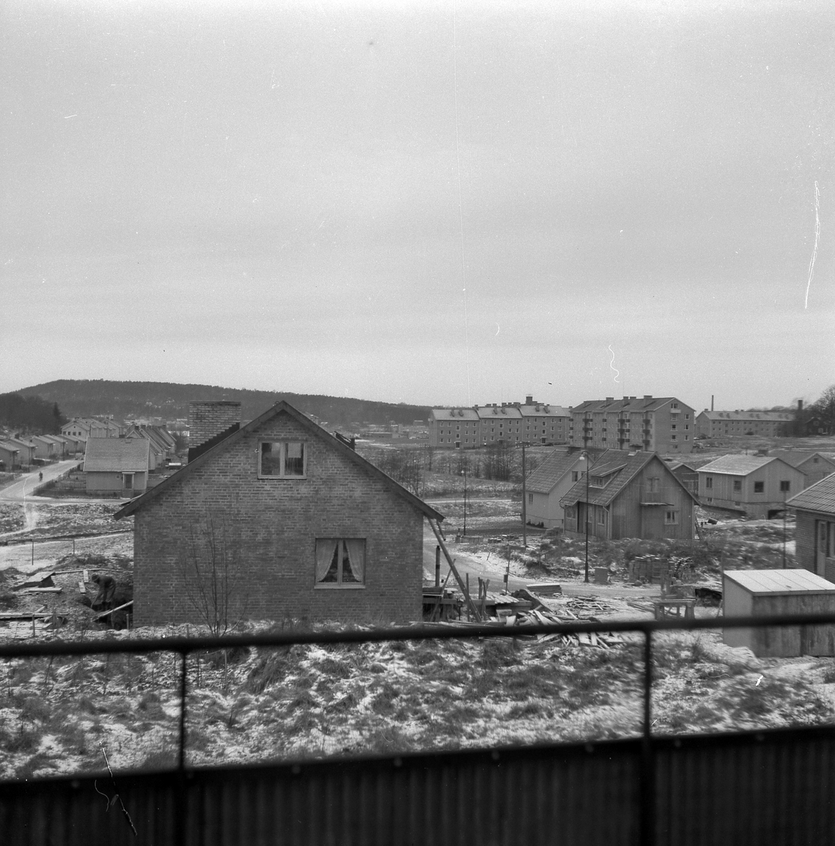 Stockslycke, upp mot Linnefors. Jan 1955