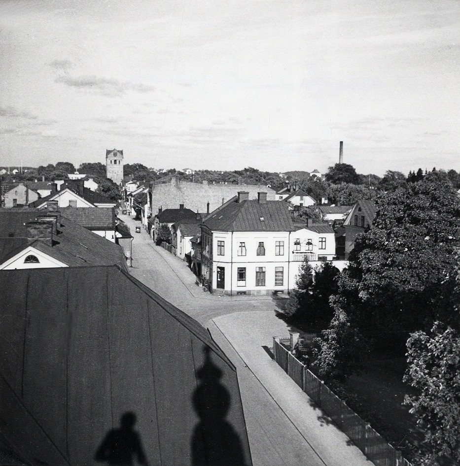 Sandgärdsgatan österut. Växjö, 1940-tal.