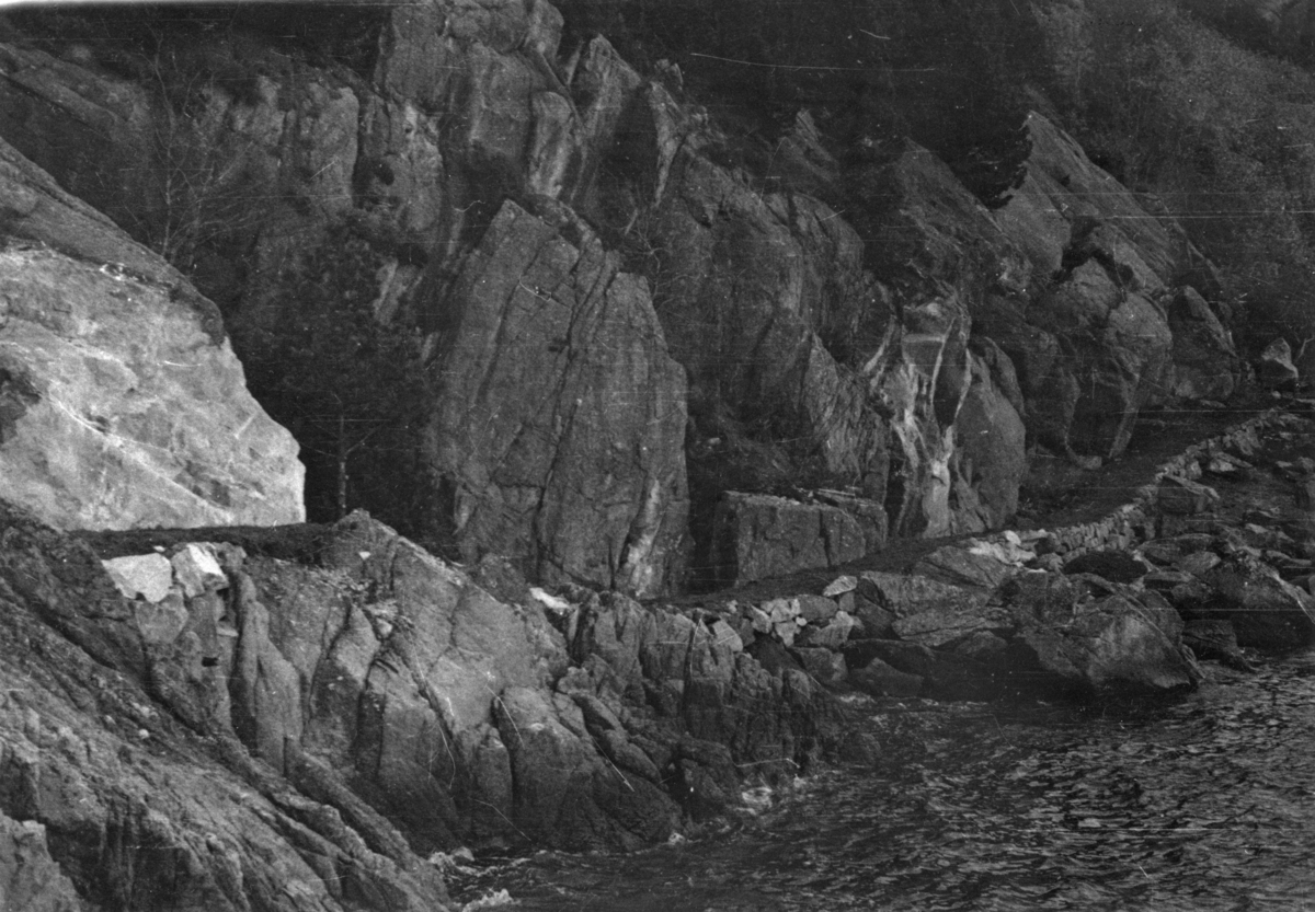 Veien mot havet v/ Klogen, oktober 1938.