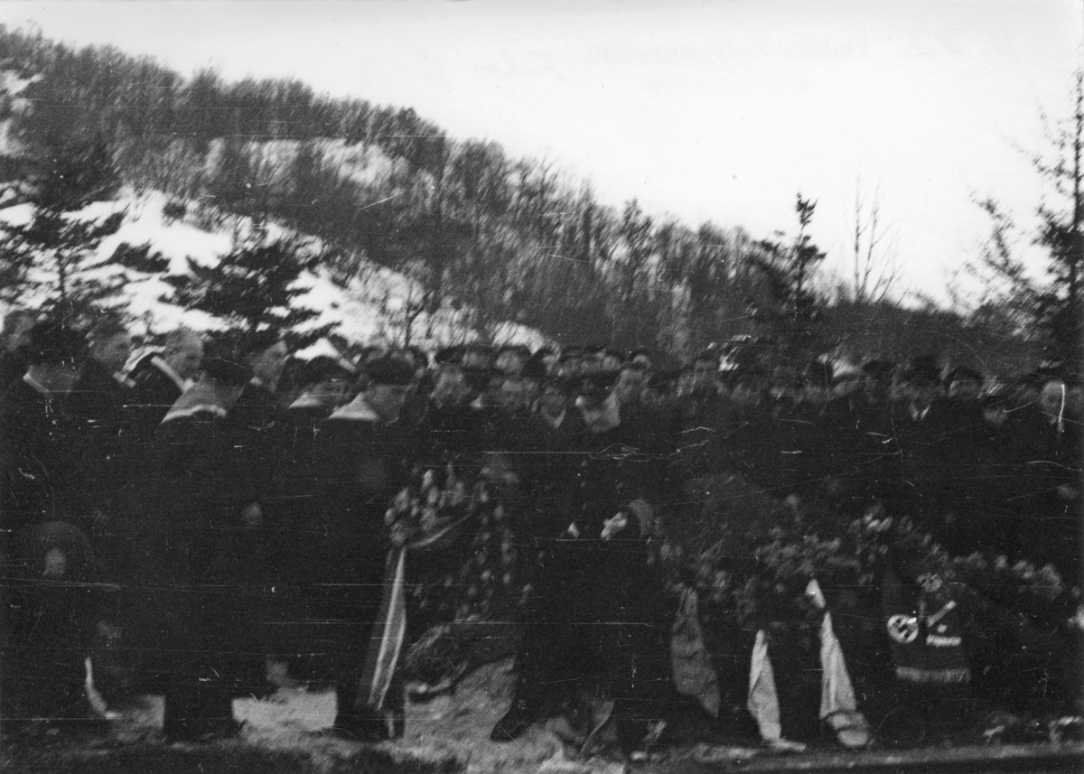 Begravelse av de falne på Altmark, 19. februar 1940.