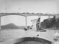 Åpning av Eigerøybroen, 20. august 1951.