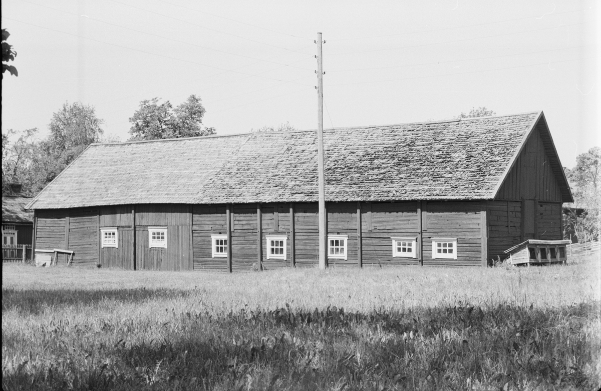 Ladugård och loge, Ekeby 6:1, Ekeby by, (tomt 3), Vänge socken, Uppland 1975