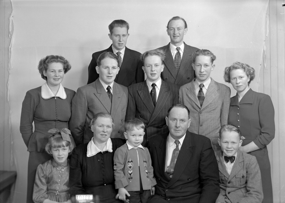 Olaf Gabrielsen med familie