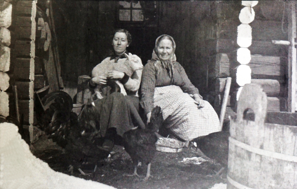 Bertha Elveseter (1893 - 1976), Berthe Elveseter (1860 - 1926),
Bildet er tatt på Nordre Elveseter