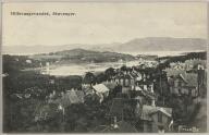 Postkort med bilde av utsikten over Hillevågsvannet i Stavan
