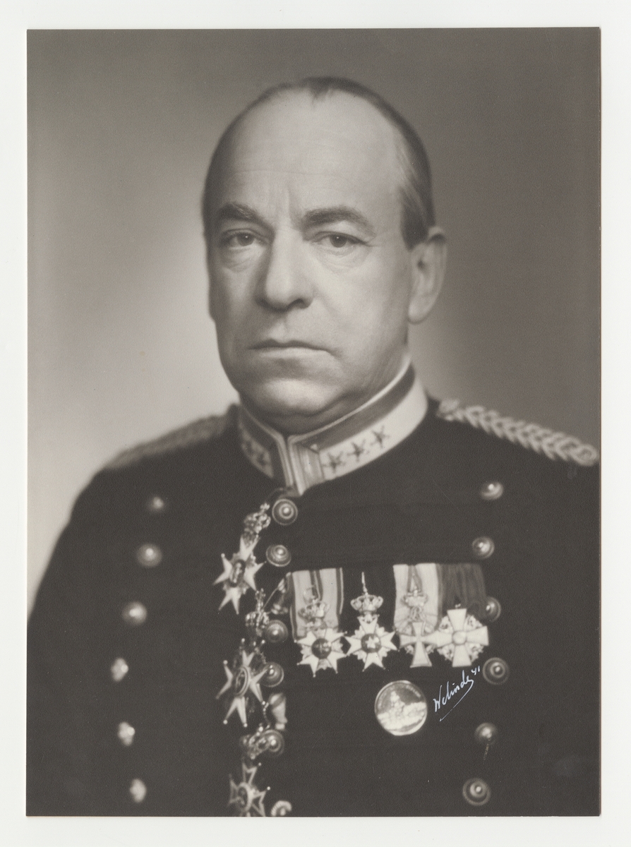 Porträtt av Carl Gustaf von Otter, överste vid artilleriet.