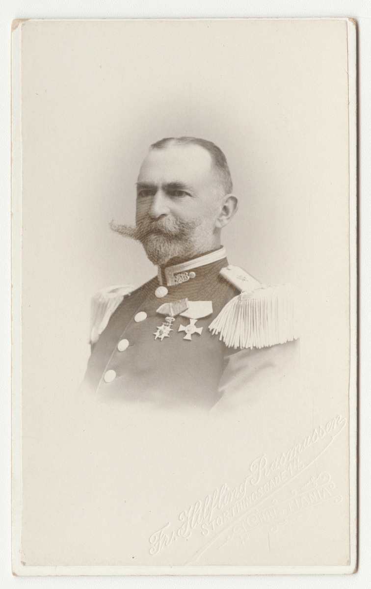 Porträtt av överste Steffens, norska armén.
