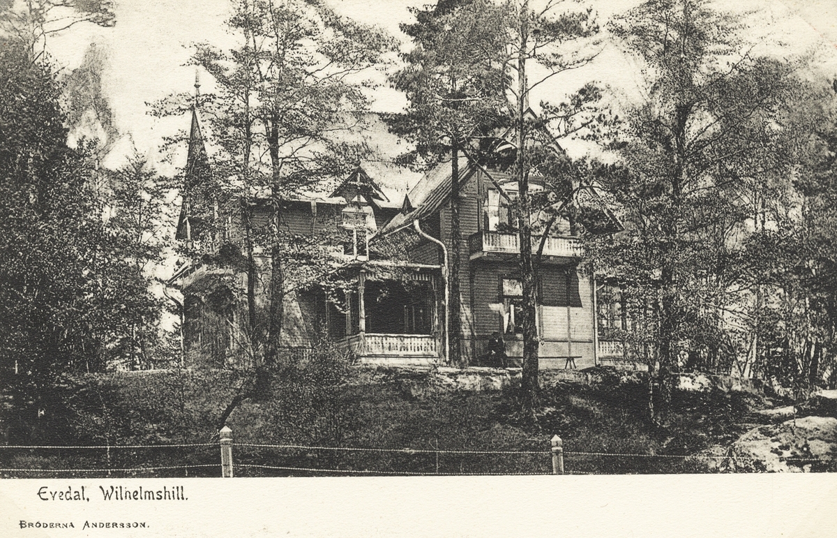 Villa "Vilhelmshill", Evedal, ca 1910.