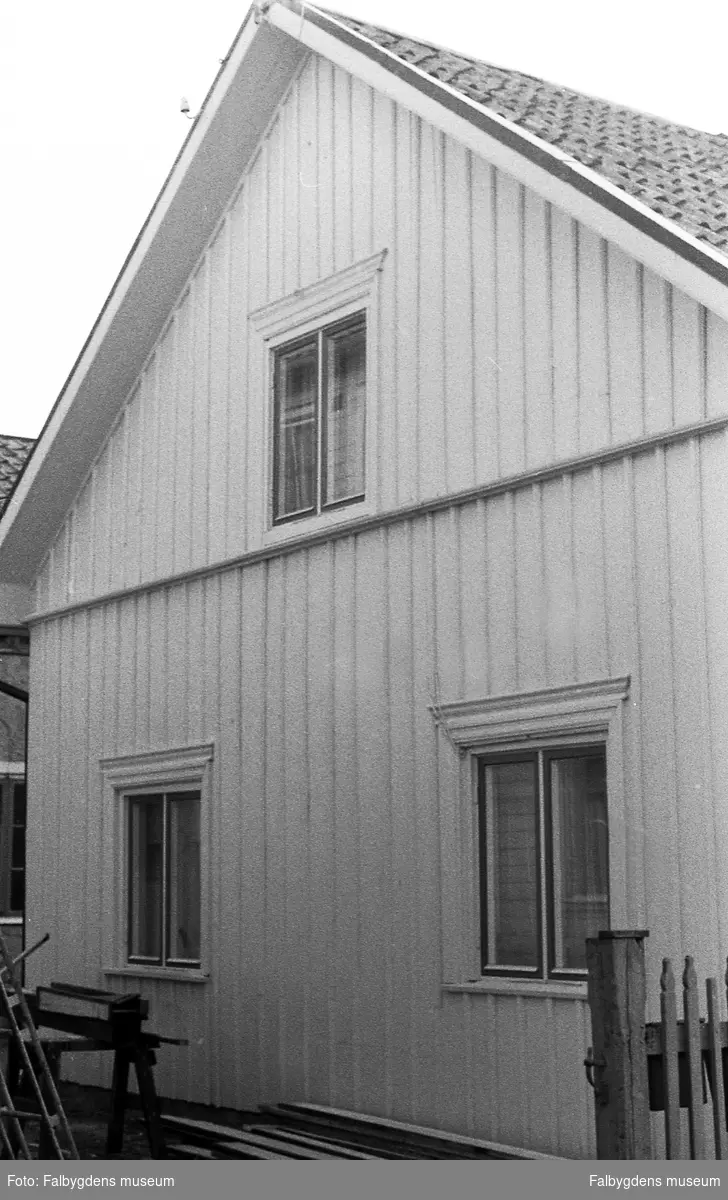 Byggnadsinventering 1972. Tunnbindaren 2. Boningshuset norra gavel.