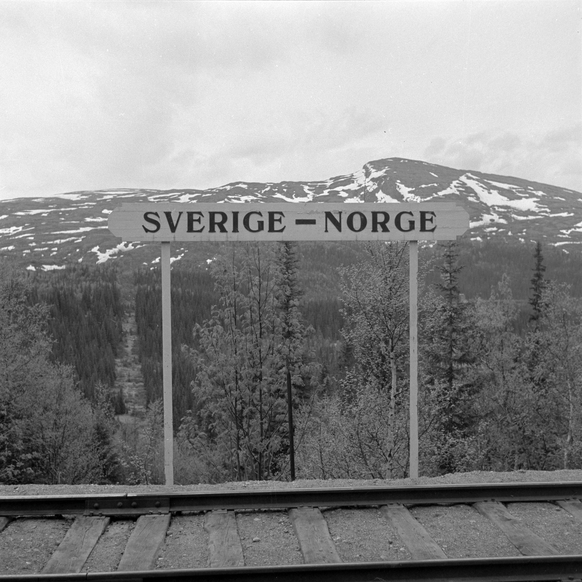 Grensen mellom Norge og Sverige på Mellomriksveien