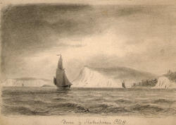 Dover og Shakespeares Cliff [blyanttegning]