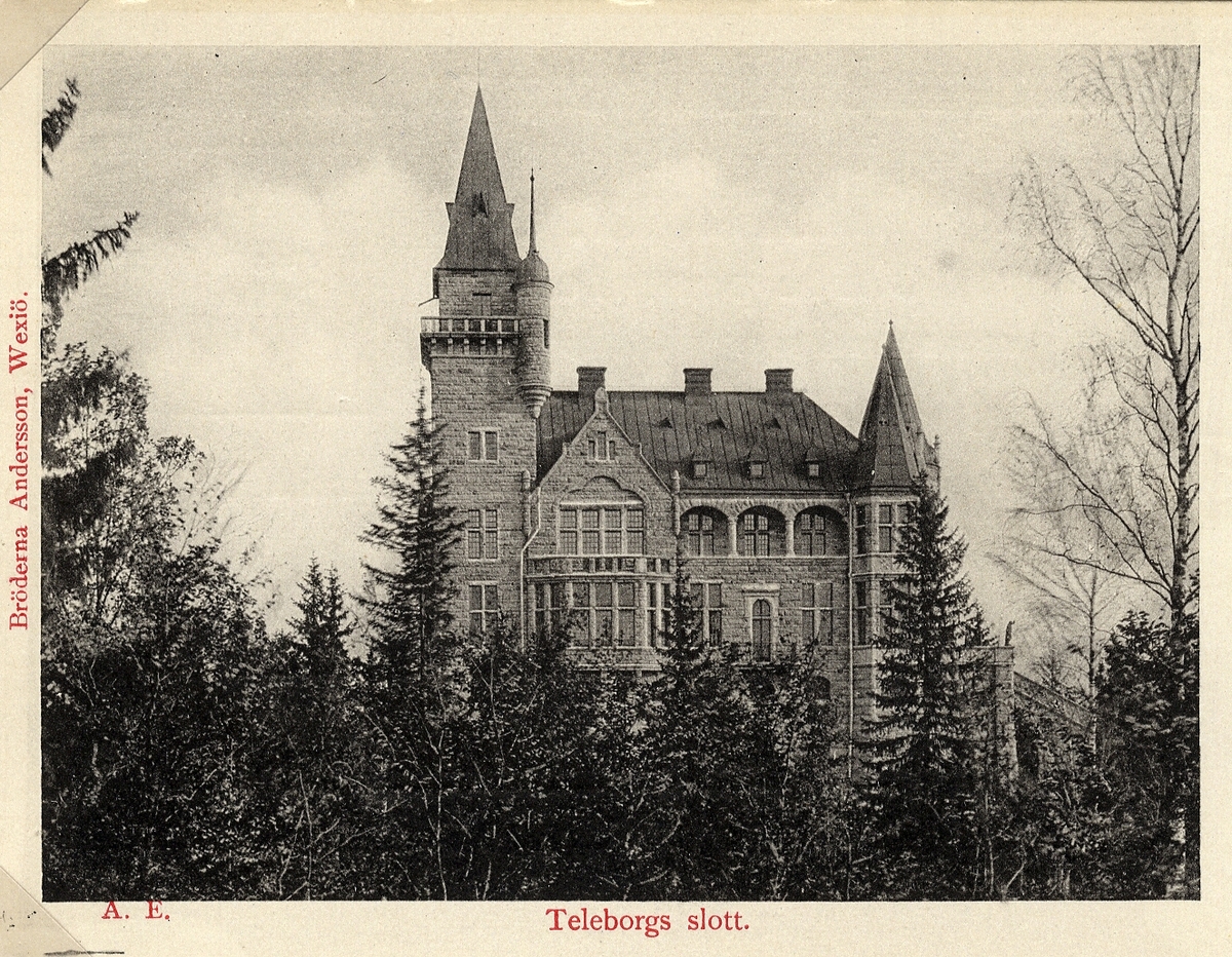 Teleborgs slott från parksidan. 1901 - Kulturparken Småland / Smålands ...