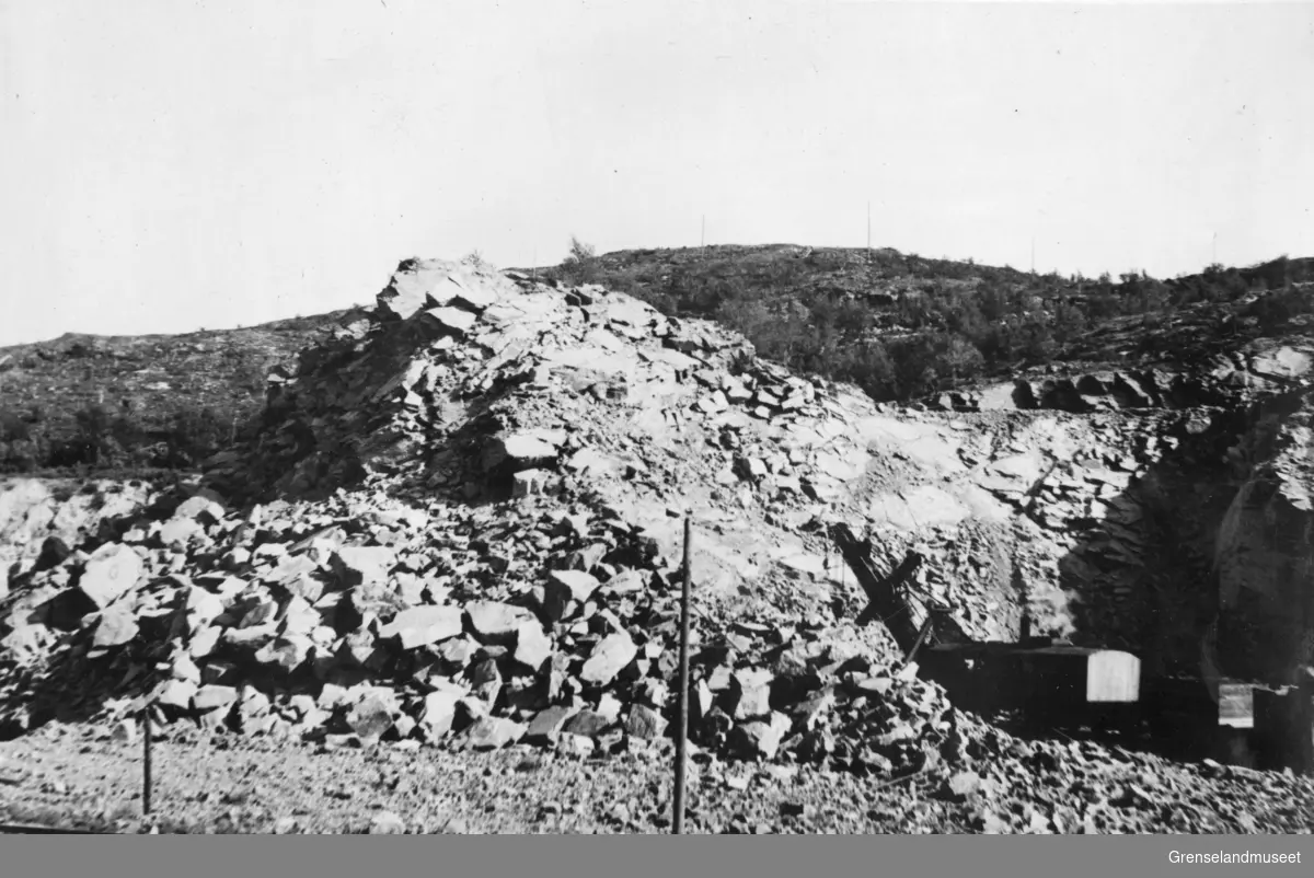 Etter sluttsalve i Skrevet, gruva i Bjørnevatn, 19.08.1946.