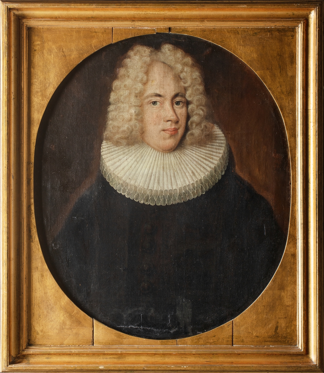Portrett av Antonius Kierulf (1684-1723), sogneprest i Øyestad i Rykene.