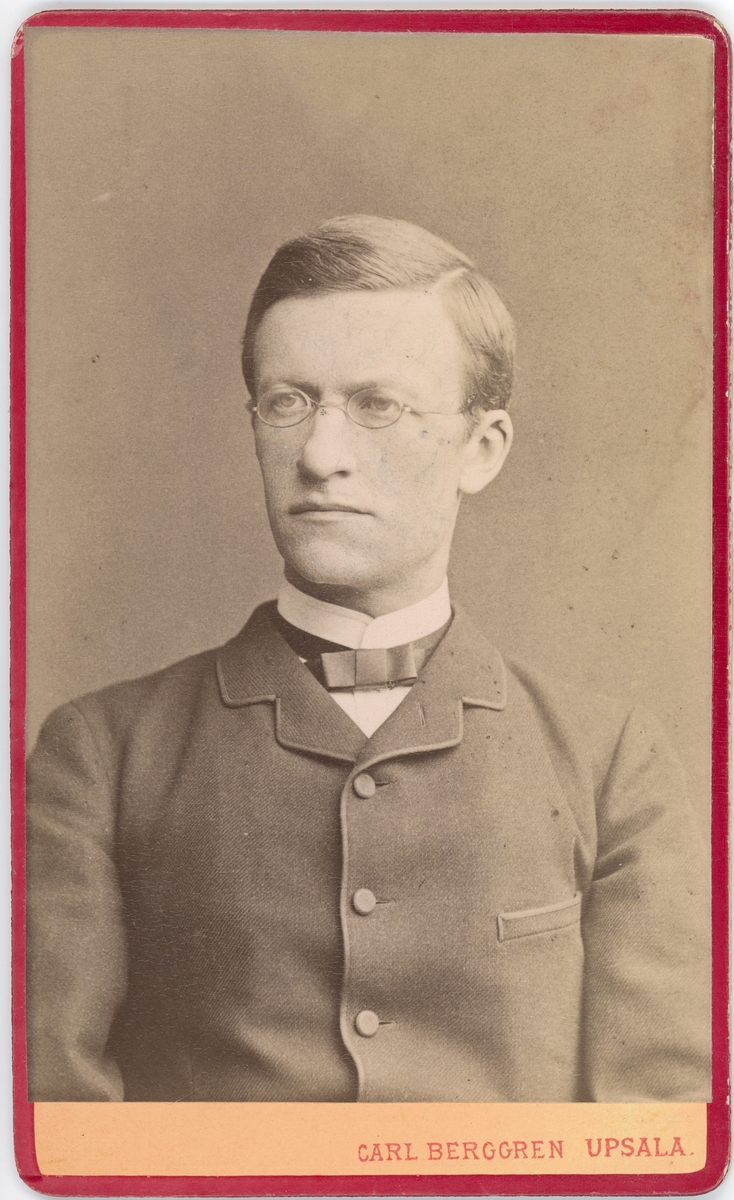 Kabinettsfotografi - professor Danielsson, Uppsala före 1897