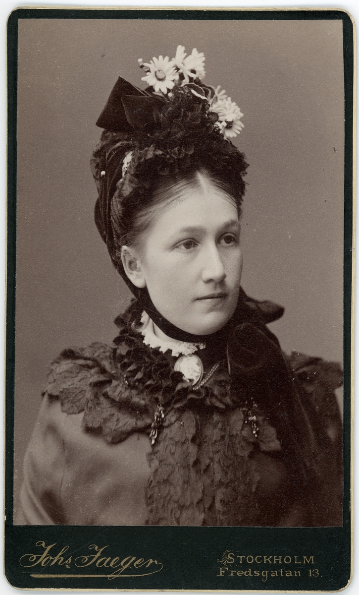 Kabinettsfotografi - Hilda Ribbing, Stockholm 1880-tal