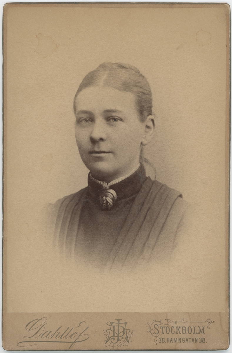 Kabinettsfotografi - Anna Rydin, Stockholm 1880-tal