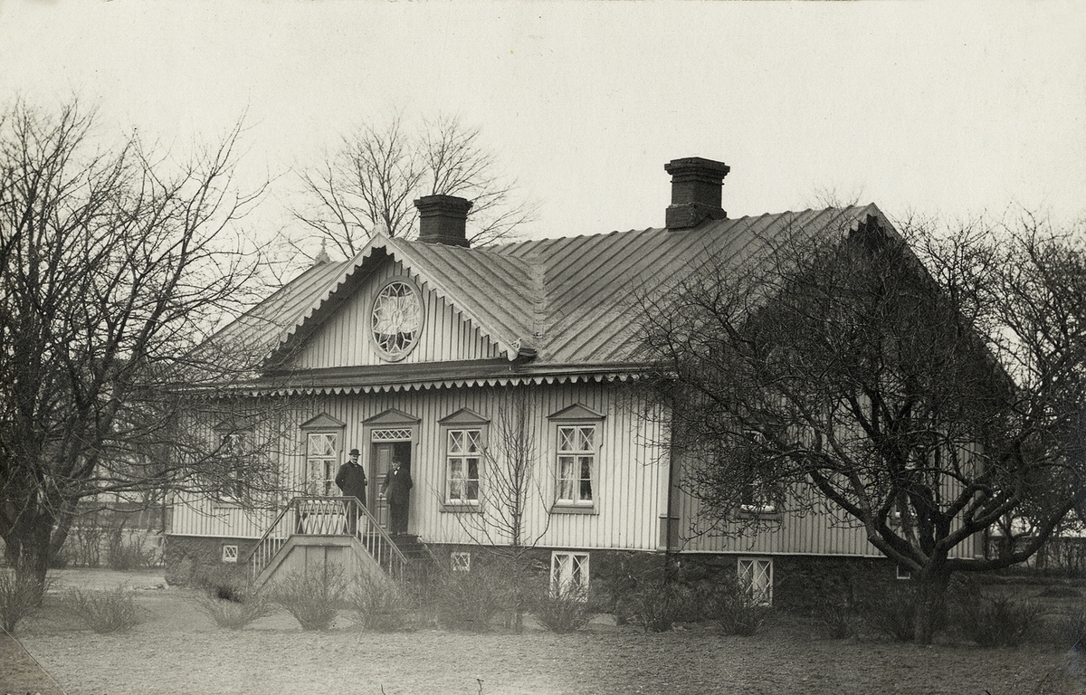 Bostadshus med dubbeltrappa, Grimslöv, Skatelövs fs, 1914.