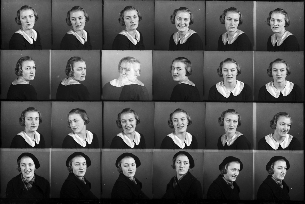 Anna-Greta Fröman från Ed, Börstil socken, Uppland 1937