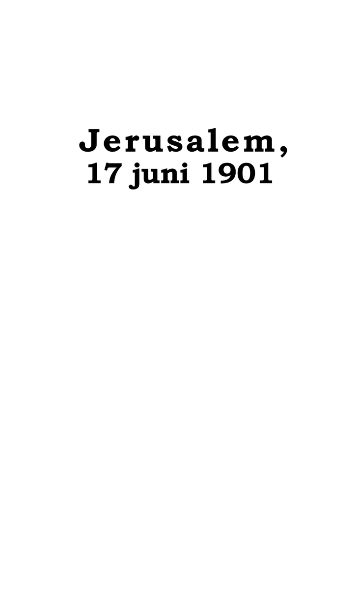 Brev från Jerusalem år 1901 av Hollisbetes Jon Jonsson till hans föräldrar.