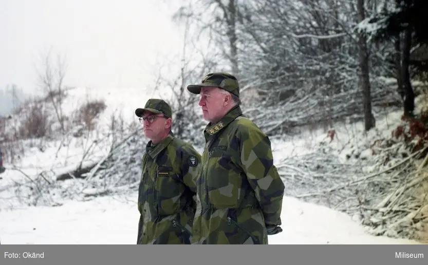 C Ing 2 överster Christer ljung samt general Åke Sagrén.