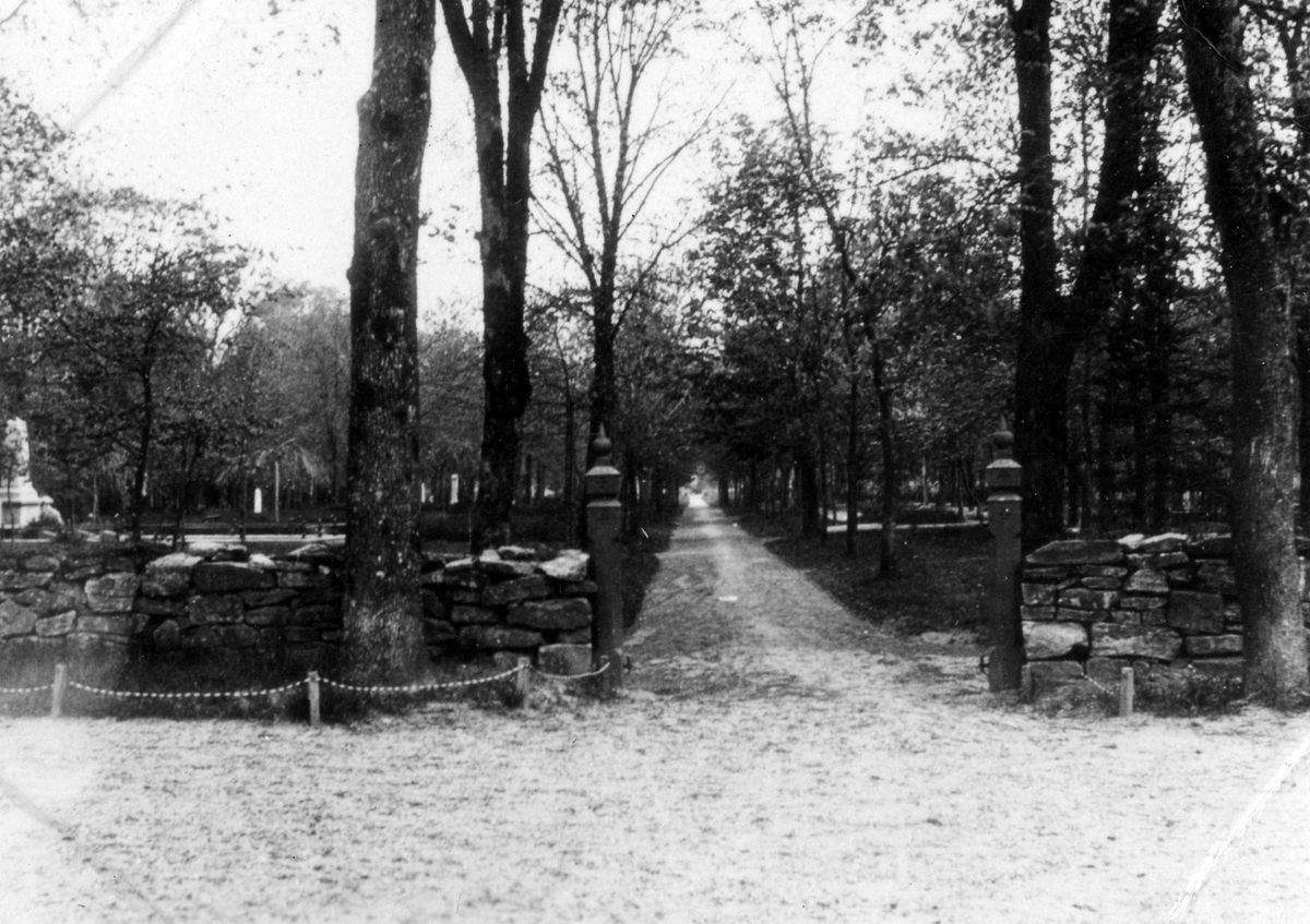Kyrkogården från Norra Ringgatan.