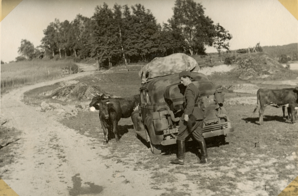 Text i fotoalbum: "Vid Hålanda 23/7 1943".