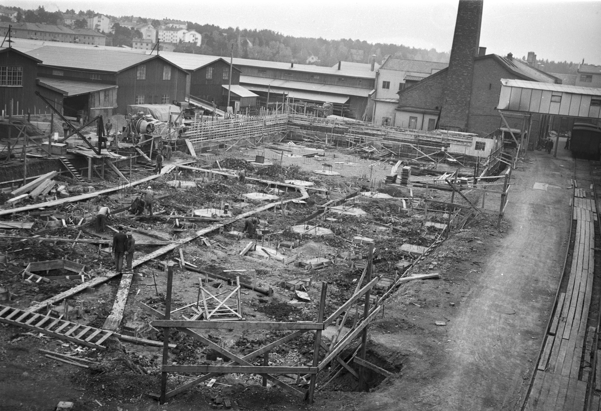 Ekeby Bruk, nybyggnad, Uppsala 1951
