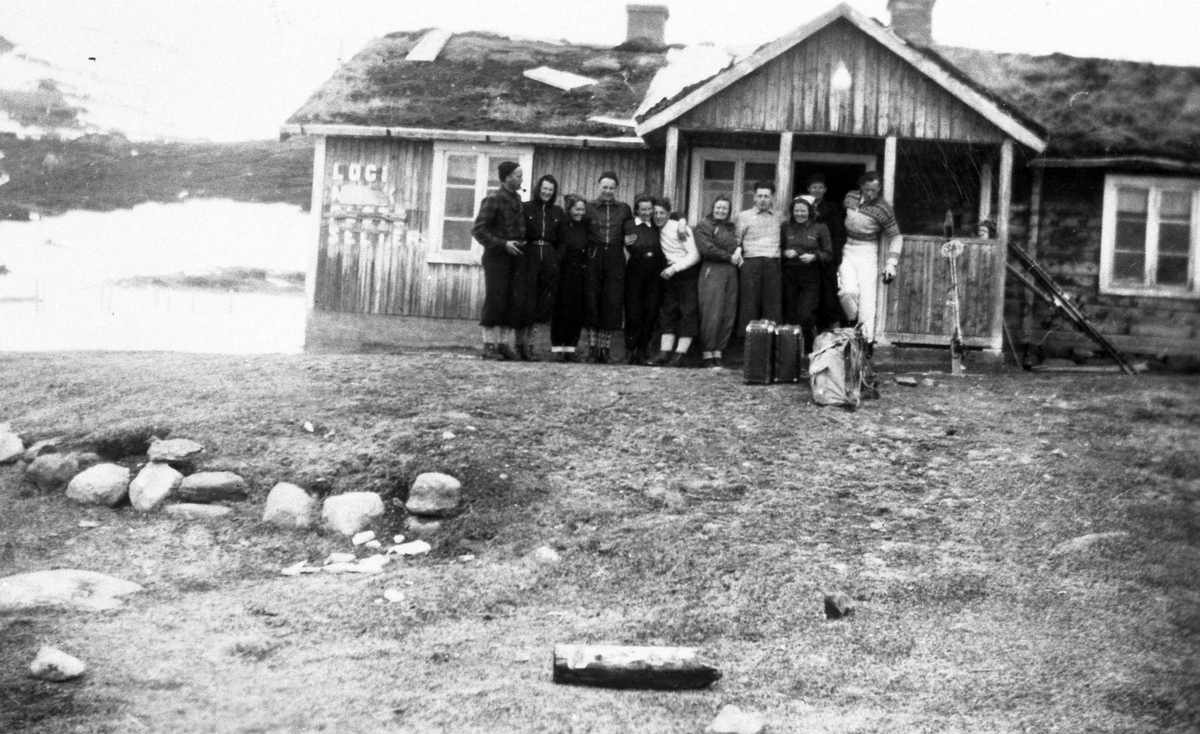 Påskegjester på Grihamarstølen i 1947