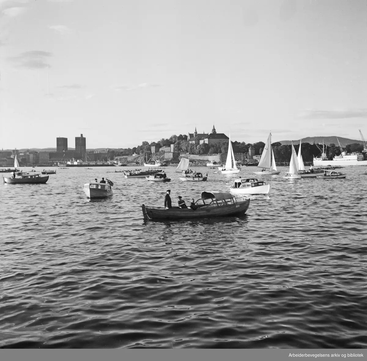 Båtsportens dag i Oslo. 9. Juni 1952.