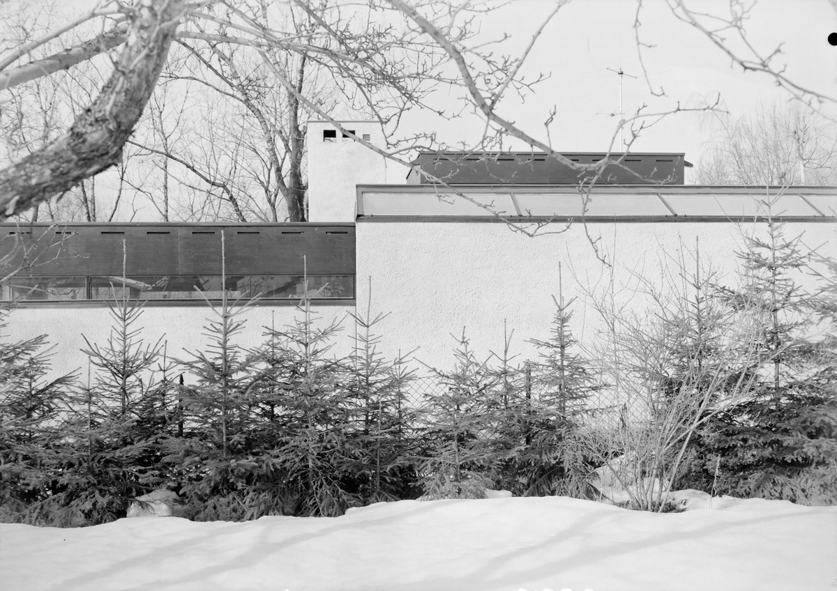 Arkitekturfoto av Villa Meieran på Borgen i Oslo. Ferdigstilt i 1973 .