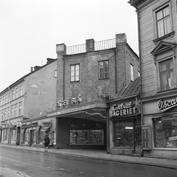 Biografen Fågel Blå, Svartbäcksgatan, Uppsala 1942, interiör ...