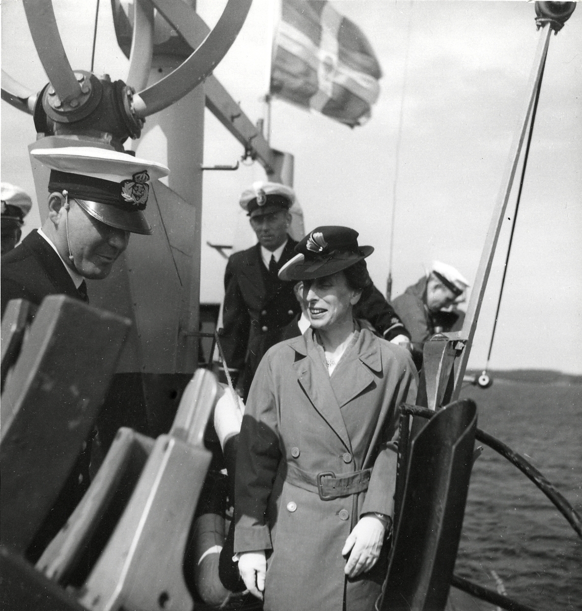 Kronprinsessan Louise på besök ombord på ubåten NÄCKEN.