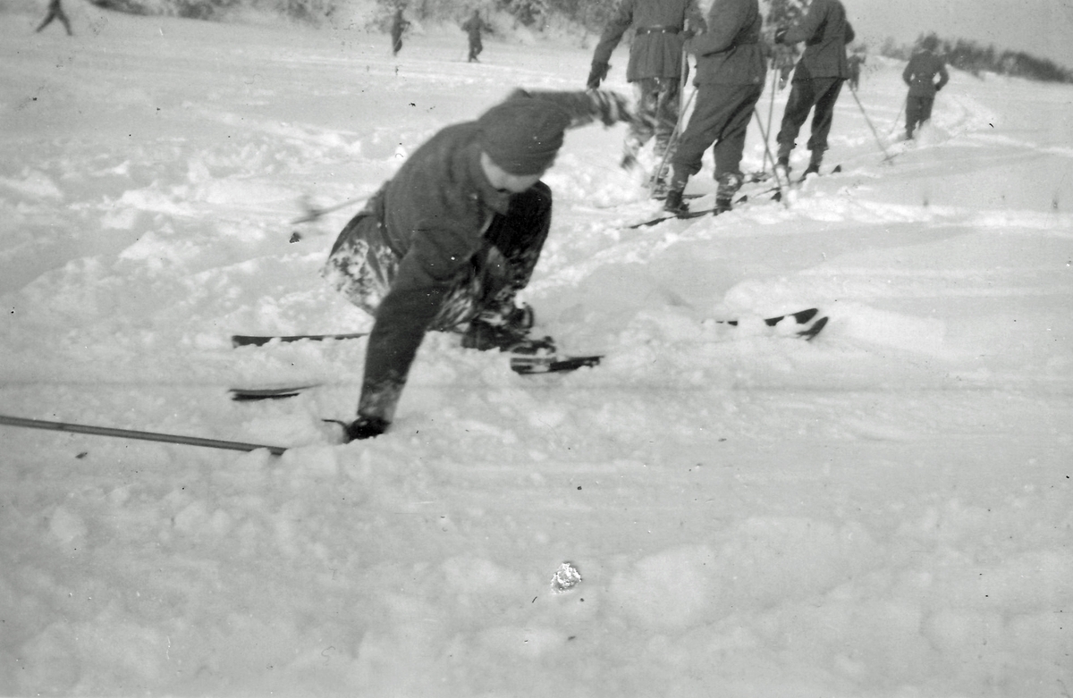 Skåning på skidor 1946.