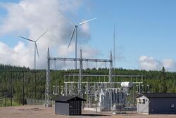 Kraftproduksjon. Kjølberget vindkraftverk på Finnskogen, Vål