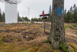 Vindkraftutbygging på Finnskogen. Bygging av Kjølberget vind