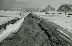 Vårløsning på Valdresflyvegen 1960