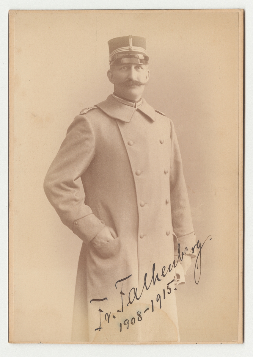 Porträtt av Fredrik Falkenberg, kapten vid Göta livgarde I 2.