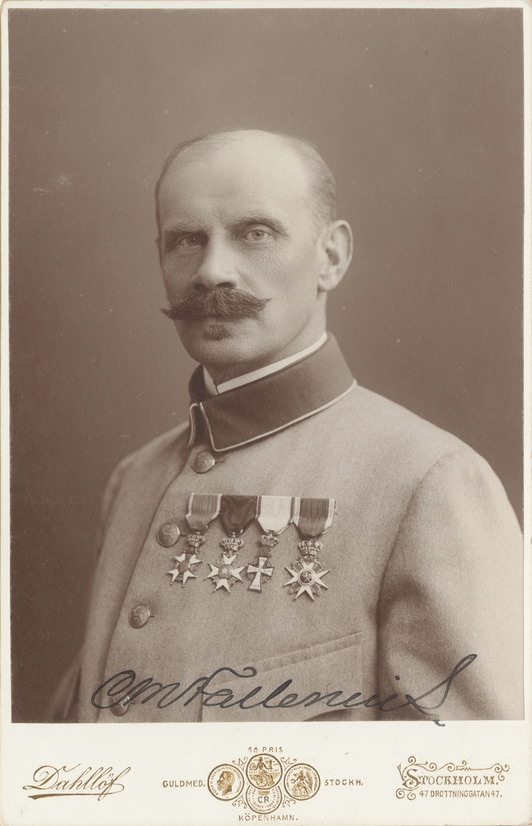 Porträtt av Constantin Magnus Hugo Fallenius, överste vid Norrbottens regemente I 19.