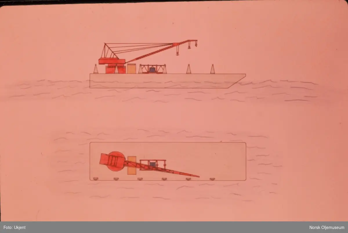Tegninger av scenarier for hyperbarisk reparasjon av rør på dypt vann.