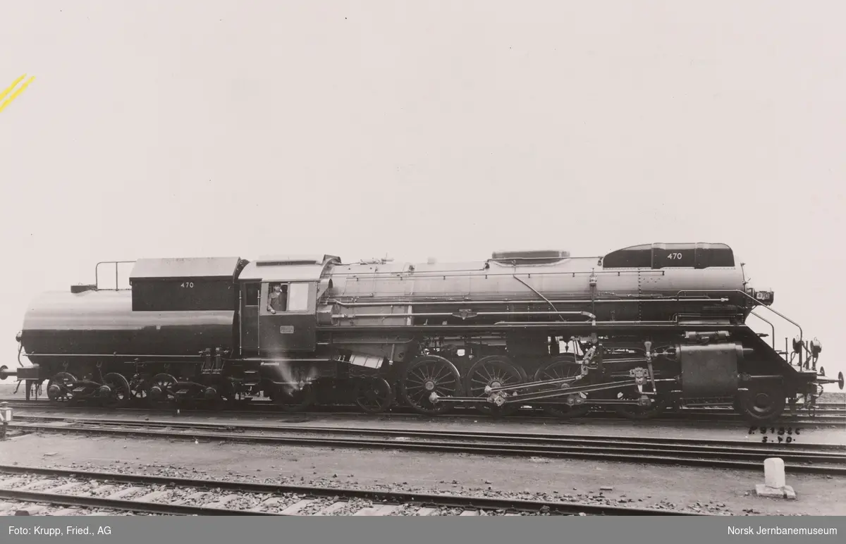 Leveransefoto av damplokomotiv type 49c nr. 470